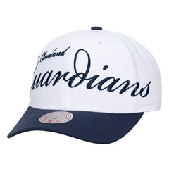 MLB Cleveland Guardians Mitchell & Ness Unisex XL Script Pro Crown Snapback Hat