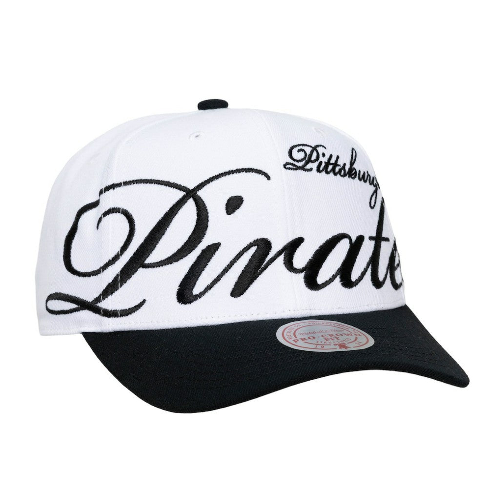 MLB Pittsburgh Pirates Mitchell & Ness Unisex XL Script Pro Crown Adjustable Hat