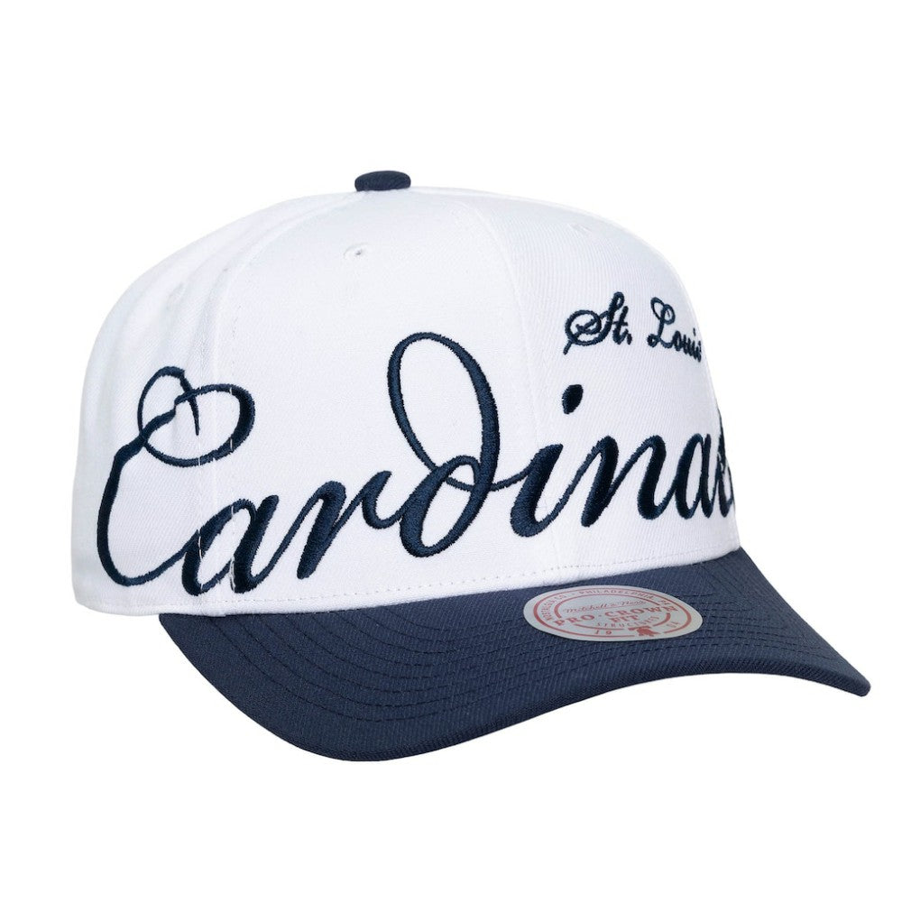 MLB St. Louis Cardinals Mitchell & Ness Unisex XL Script Pro Crown Adjustable Hat