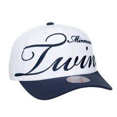 MLB Minnesota Twins Mitchell & Ness Unisex XL Script Pro Crown Adjustable Hat