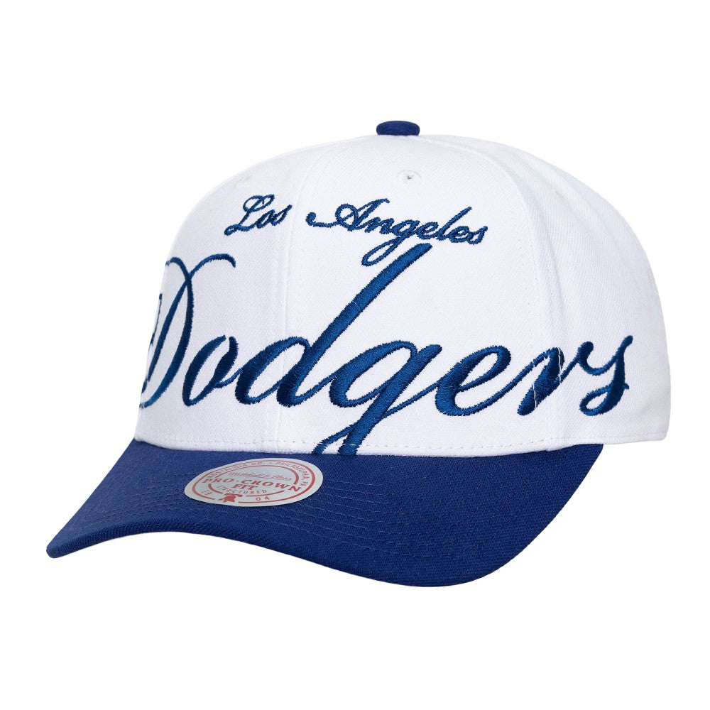 MLB Los Angeles Dodgers Mitchell & Ness Unisex XL Script Pro Crown Snapback Hat