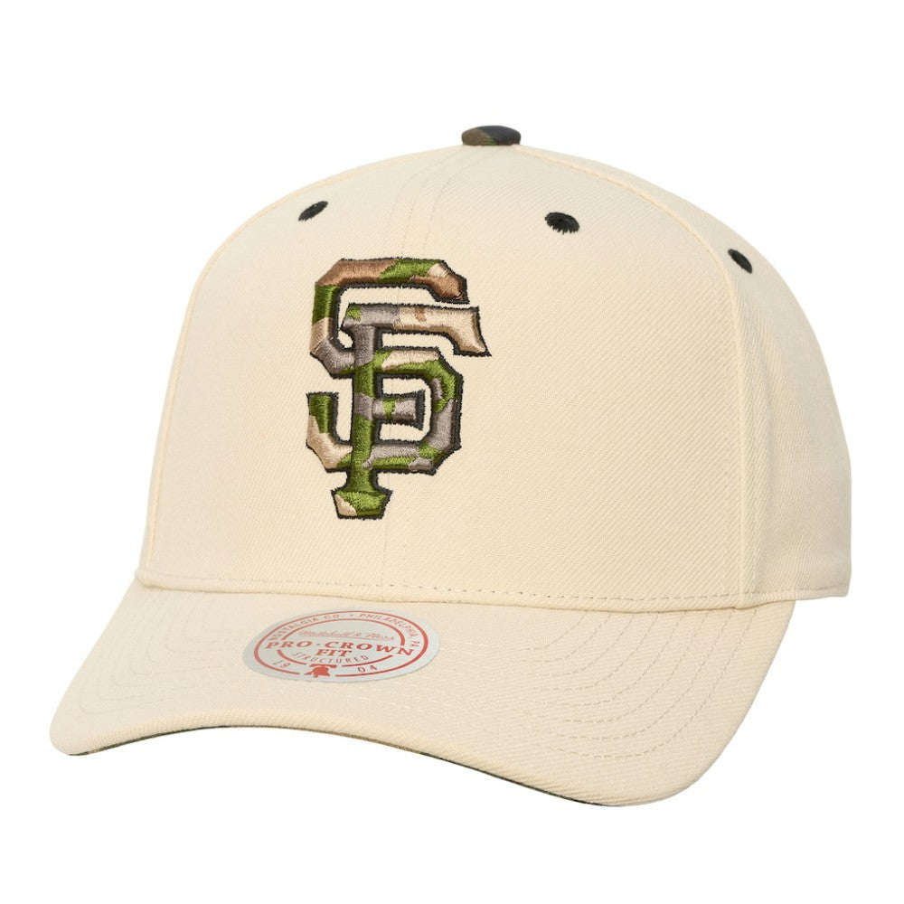 MLB San Francisco Giants Mitchell & Ness Unisex Camo Logo Pro Crown Snapback Hat