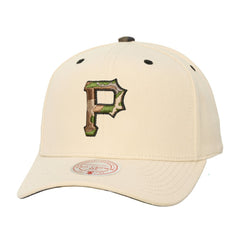 MLB Pittsburgh Pirates Mitchell & Ness Unisex Camo Logo Pro Crown Snapback Hat