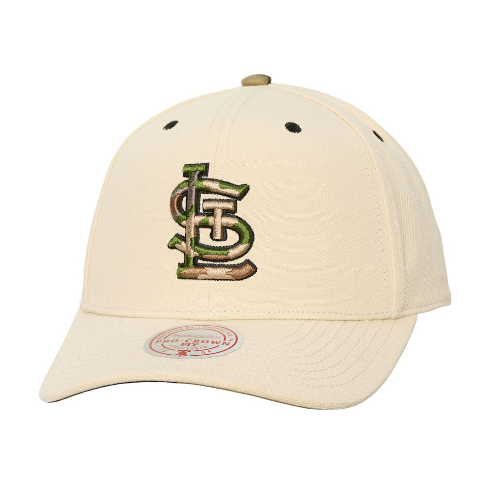 MLB St. Louis Cardinals Mitchell & Ness Unisex Camo Logo Pro Crown Snapback Hat