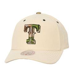 MLB Texas Rangers Mitchell & Ness Unisex Camo Logo Pro Crown Snapback Hat
