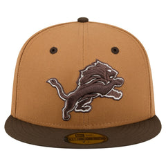 Two-Tone Walnut 59FIFTY Fitted Hat - Detroit Lions