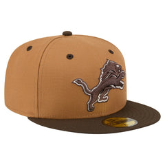 Two-Tone Walnut 59FIFTY Fitted Hat - Detroit Lions