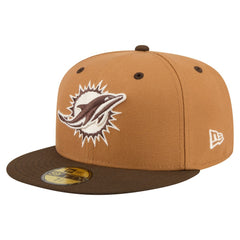 Two-Tone Walnut 59FIFTY Fitted Hat - Miami Dolphins