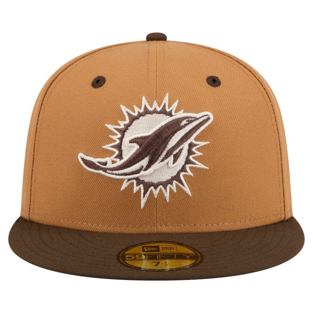 Two-Tone Walnut 59FIFTY Fitted Hat - Miami Dolphins