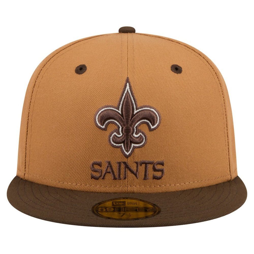 Two-Tone Walnut 59FIFTY Fitted Hat - New Orleans Saints