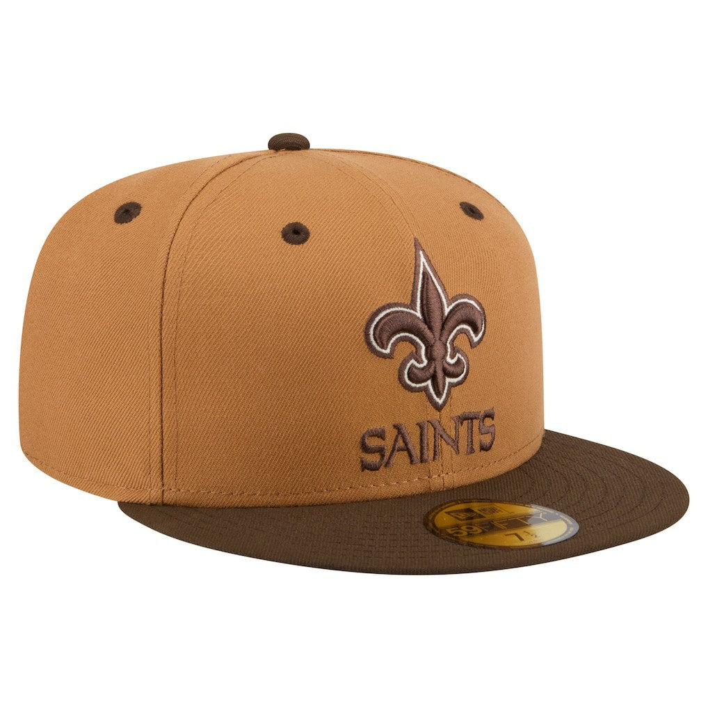 Two-Tone Walnut 59FIFTY Fitted Hat - New Orleans Saints