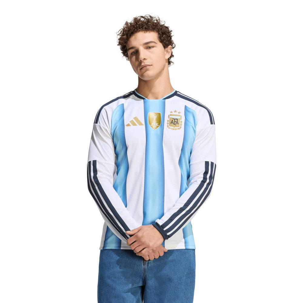 Argentina National Team FIFA x World Cup 2026 Home Replica Long Sleeve Jersey - Adidas White