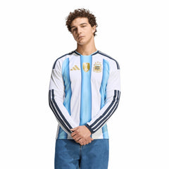 Argentina National Team FIFA x World Cup 2026 Home Replica Long Sleeve Jersey - Adidas White