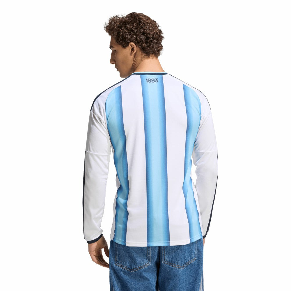 Argentina National Team FIFA x World Cup 2026 Home Replica Long Sleeve Jersey - Adidas White