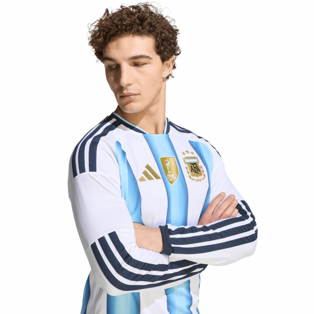Argentina National Team FIFA x World Cup 2026 Home Replica Long Sleeve Jersey - Adidas White