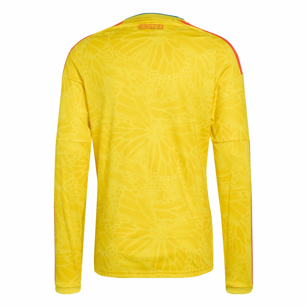 Colombia National Team FIFA x World Cup 2026 Home Replica Long Sleeve Jersey - Adidas Yellow