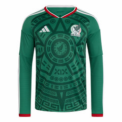 Mexico National Team FIFA x World Cup 2026 Home Replica Long Sleeve Jersey - Adidas Green