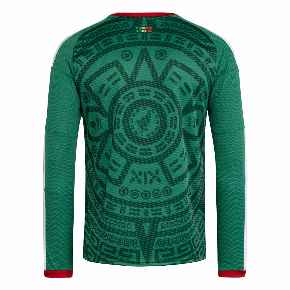 Mexico National Team FIFA x World Cup 2026 Home Replica Long Sleeve Jersey - Adidas Green