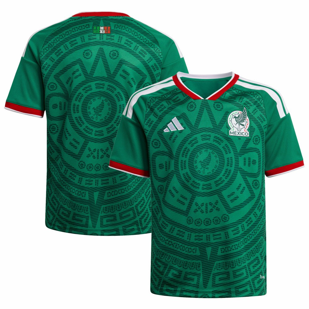 Mexico National Team Youth FIFA x World Cup 2026 Home Replica Jersey - Adidas Green