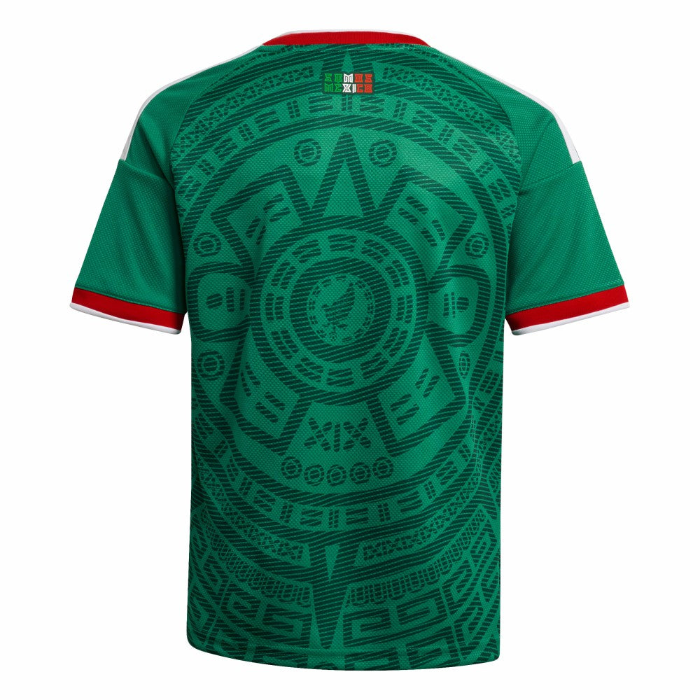 Mexico National Team Youth FIFA x World Cup 2026 Home Replica Jersey - Adidas Green