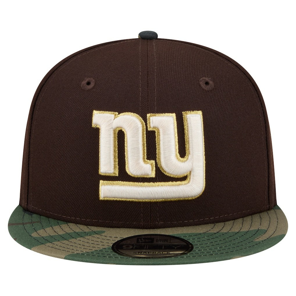 Adult Burnt Wood Camo 9FIFTY Snapback Hat - New York Giants