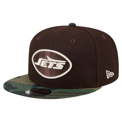 Adult Burnt Wood Camo 9FIFTY Snapback Hat - New York Jets