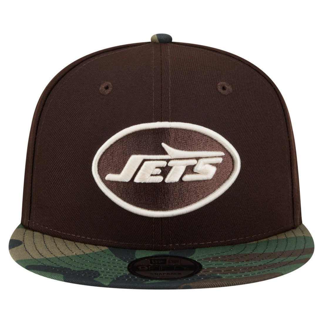 Adult Burnt Wood Camo 9FIFTY Snapback Hat - New York Jets