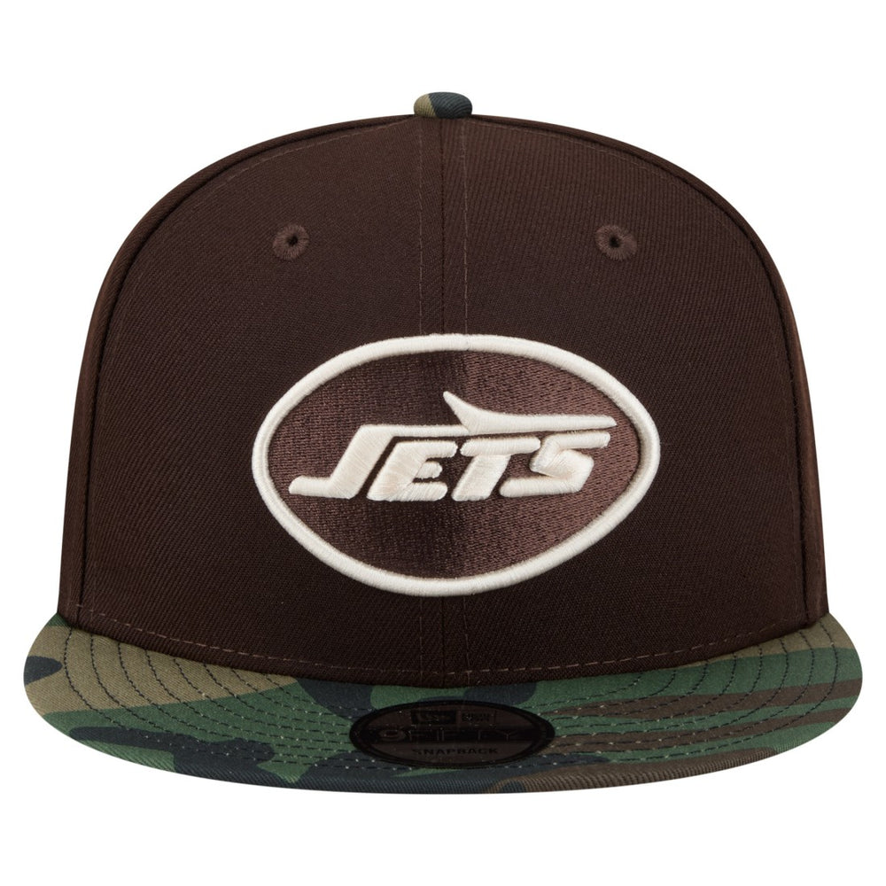 Adult Burnt Wood Camo 9FIFTY Snapback Hat - New York Jets
