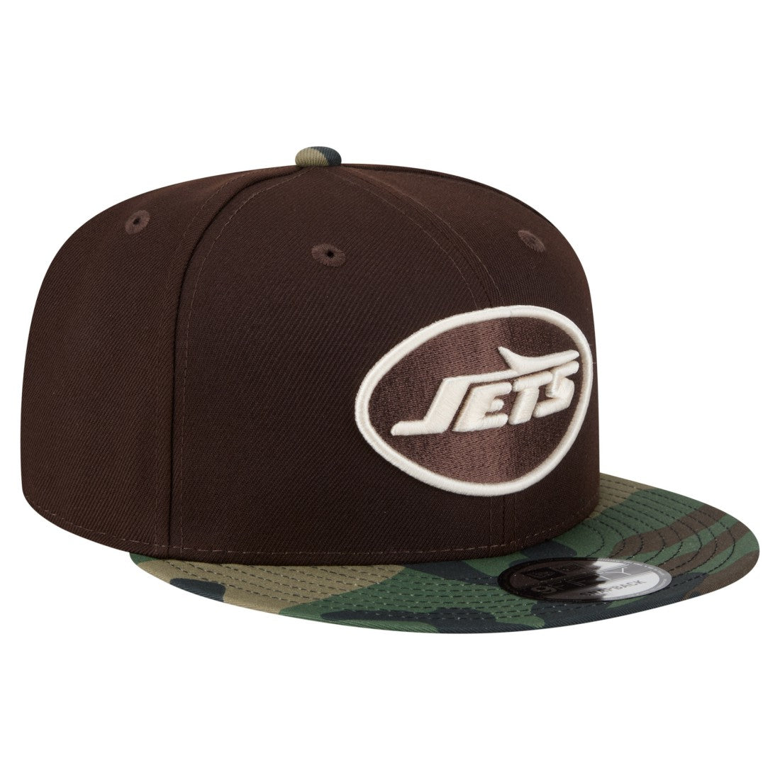 Adult Burnt Wood Camo 9FIFTY Snapback Hat - New York Jets