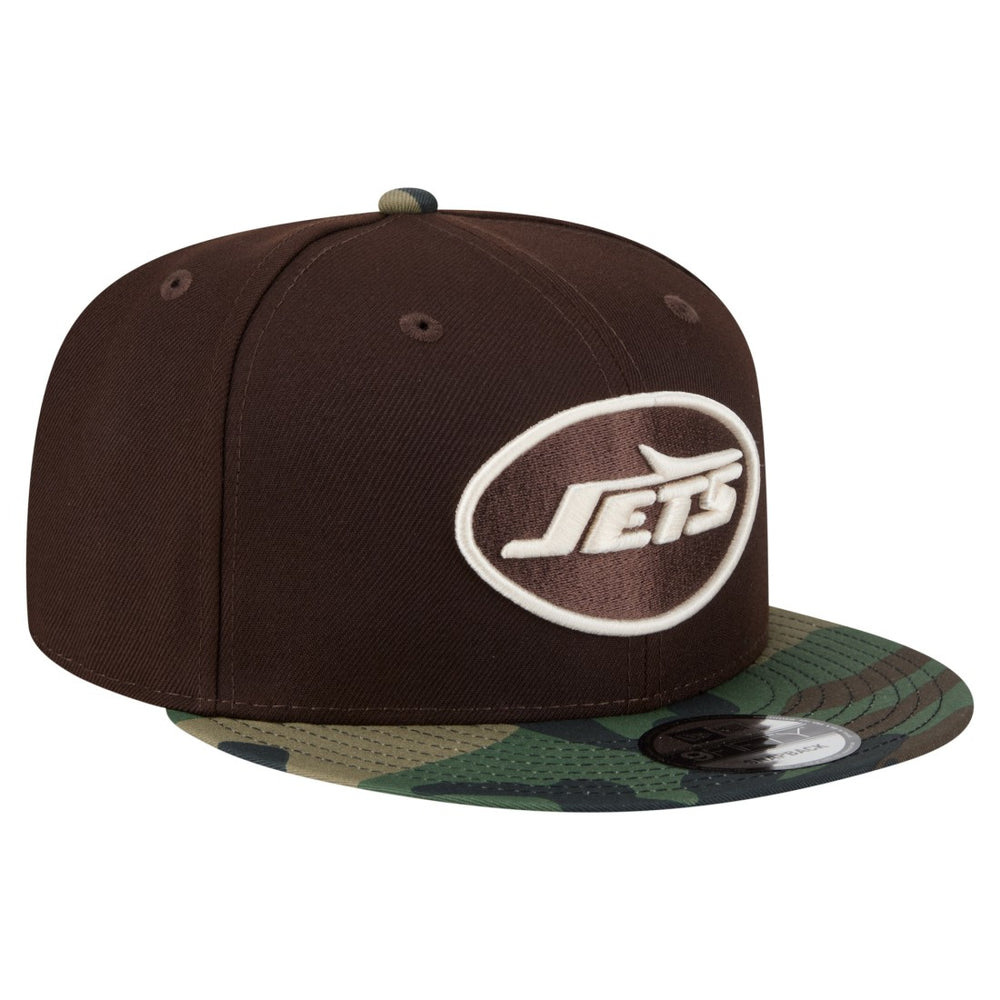 Adult Burnt Wood Camo 9FIFTY Snapback Hat - New York Jets