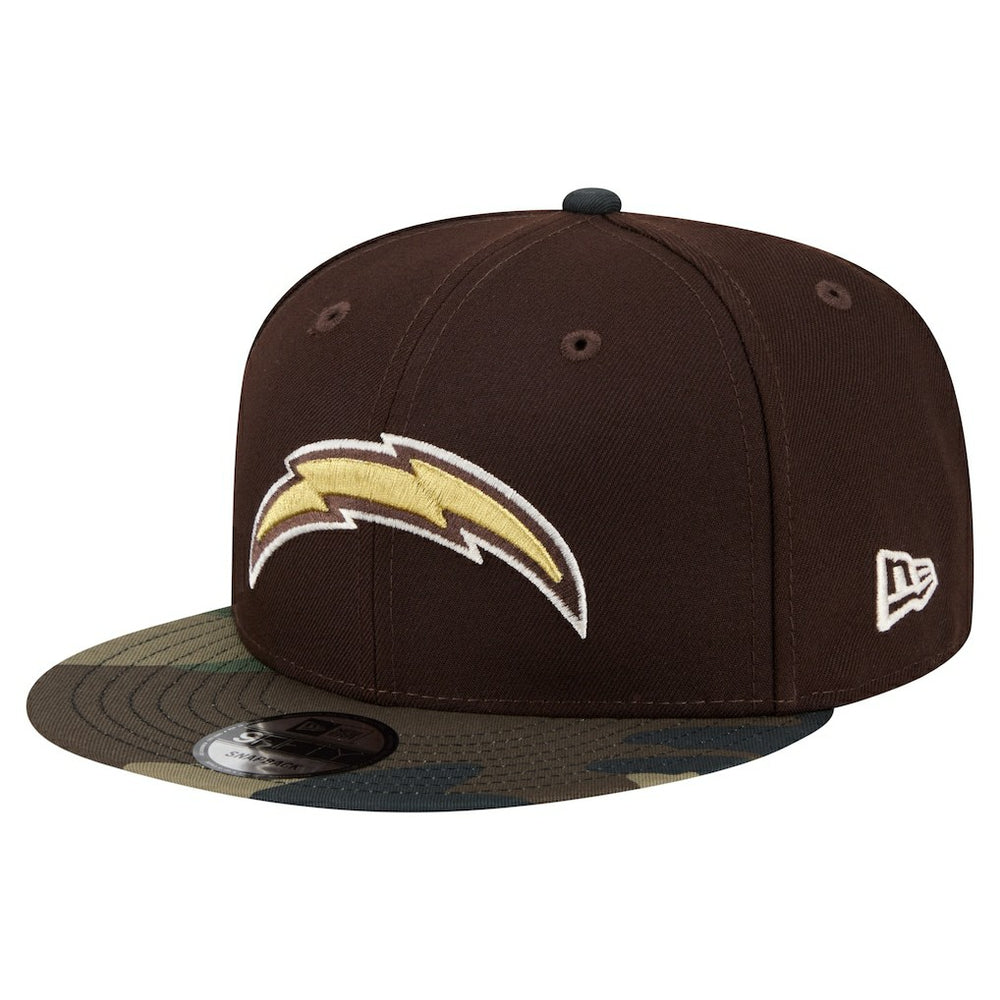 Adult Burnt Wood Camo 9FIFTY Snapback Hat - Los Angeles Chargers
