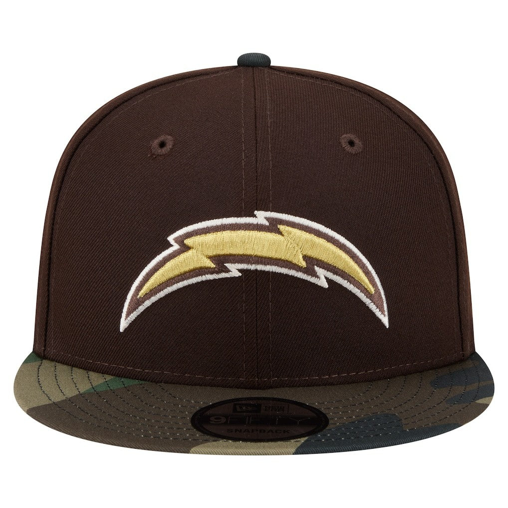 Adult Burnt Wood Camo 9FIFTY Snapback Hat - Los Angeles Chargers