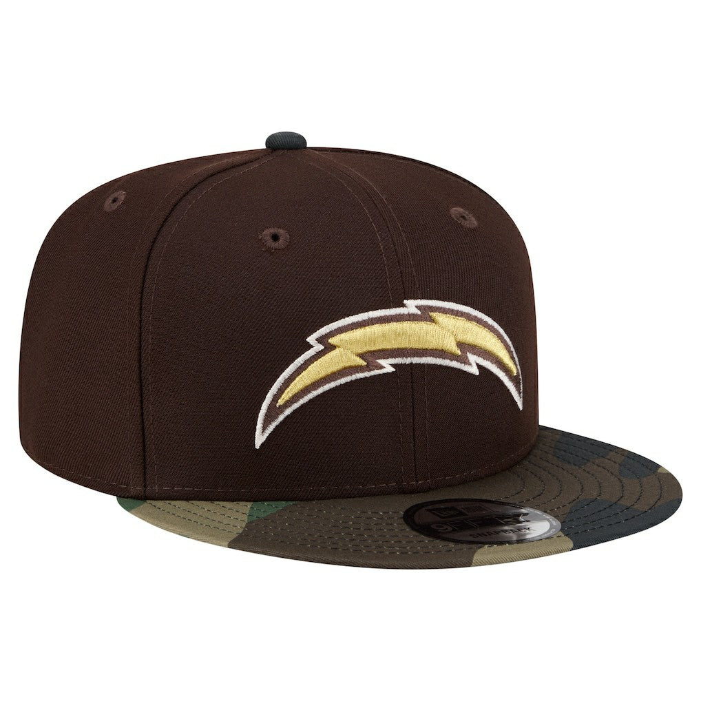 Adult Burnt Wood Camo 9FIFTY Snapback Hat - Los Angeles Chargers