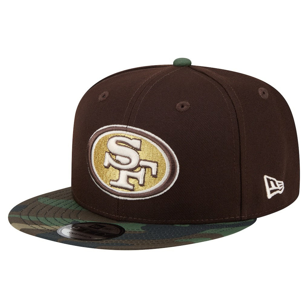 Adult Burnt Wood Camo 9FIFTY Snapback Hat - San Francisco 49ers