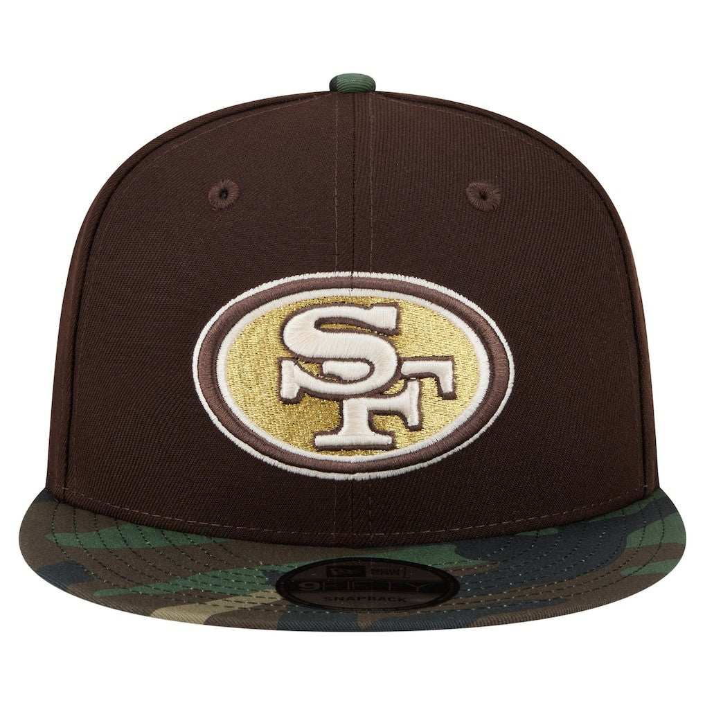 Adult Burnt Wood Camo 9FIFTY Snapback Hat - San Francisco 49ers
