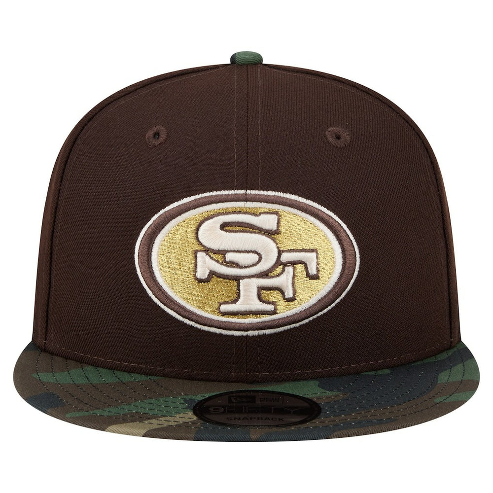 Adult Burnt Wood Camo 9FIFTY Snapback Hat - San Francisco 49ers