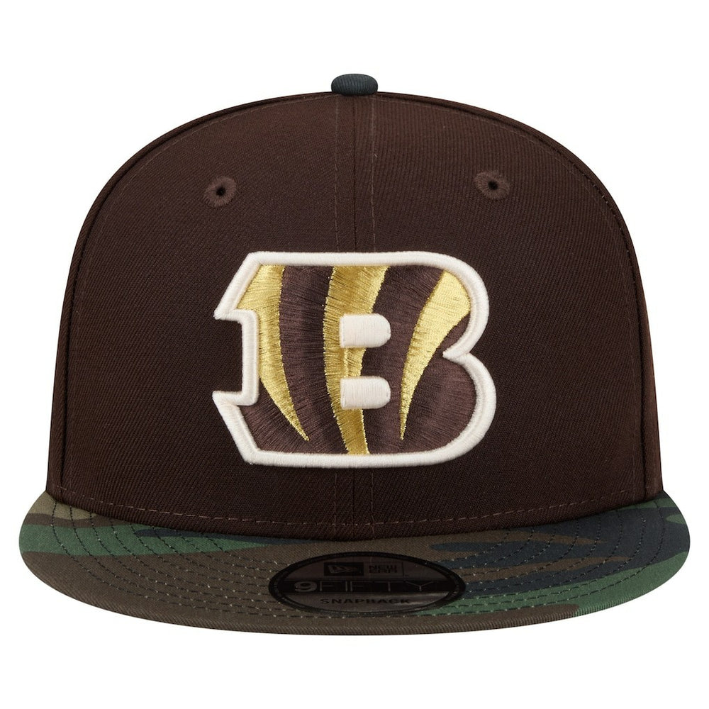 Adult Burnt Wood Camo 9FIFTY Snapback Hat - Cincinnati Bengals