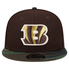 Adult Burnt Wood Camo 9FIFTY Snapback Hat - Cincinnati Bengals