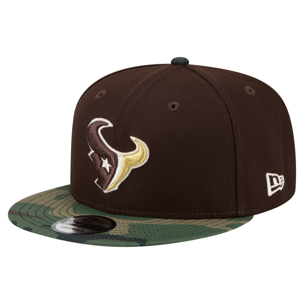 Adult Burnt Wood Camo 9FIFTY Snapback Hat - Houston Texans