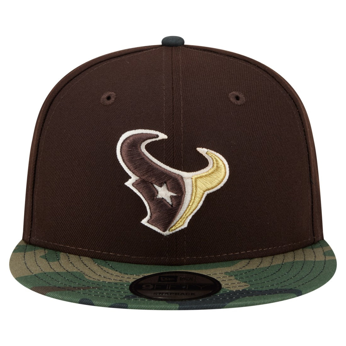 Adult Burnt Wood Camo 9FIFTY Snapback Hat - Houston Texans