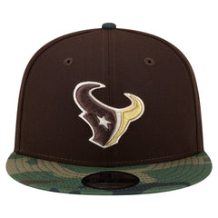 Adult Burnt Wood Camo 9FIFTY Snapback Hat - Houston Texans