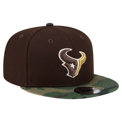 Adult Burnt Wood Camo 9FIFTY Snapback Hat - Houston Texans