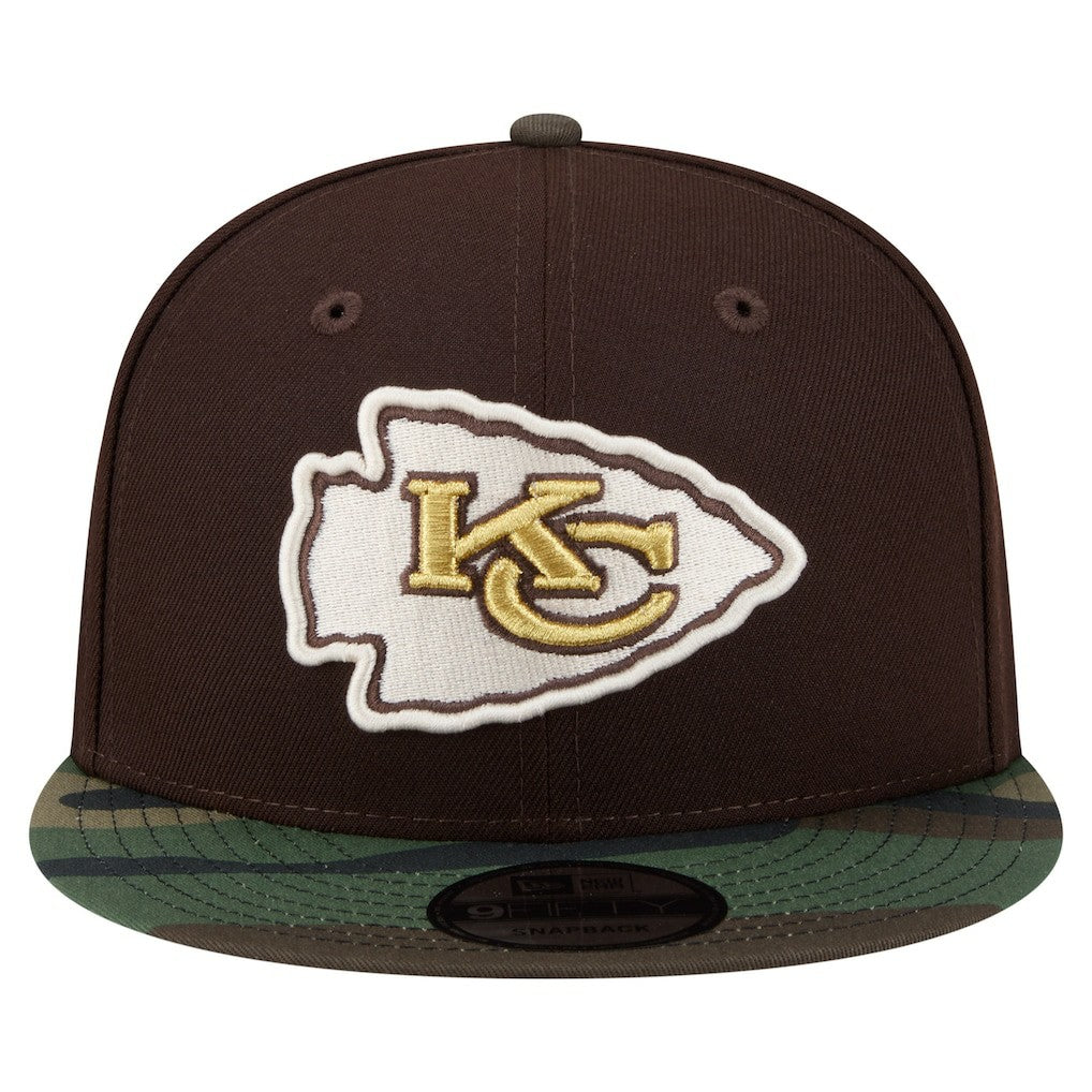 Adult Burnt Wood Camo 9FIFTY Snapback Hat - Kansas City Chiefs