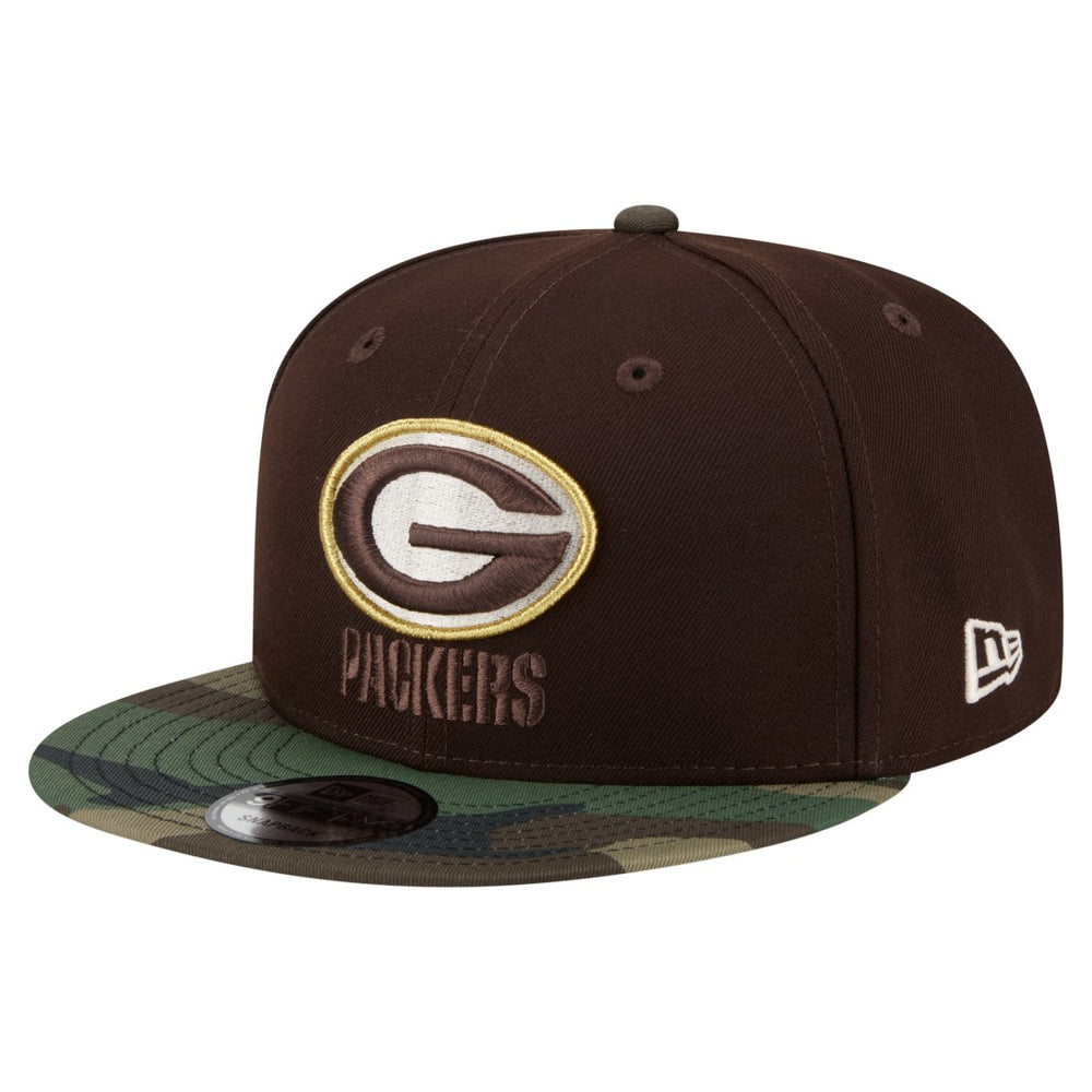 Adult Burnt Wood Camo 9FIFTY Snapback Hat - Green Bay Packers