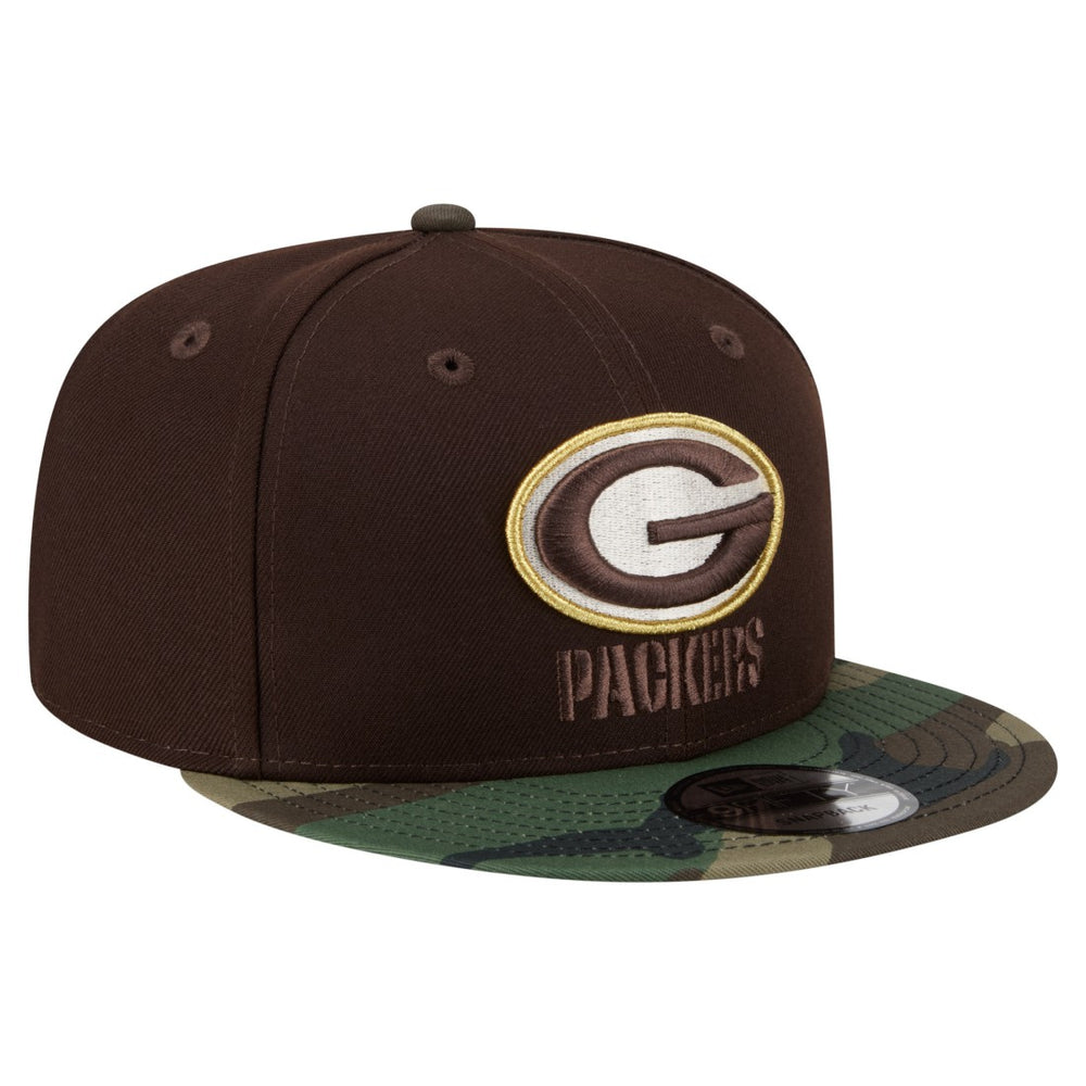 Adult Burnt Wood Camo 9FIFTY Snapback Hat - Green Bay Packers