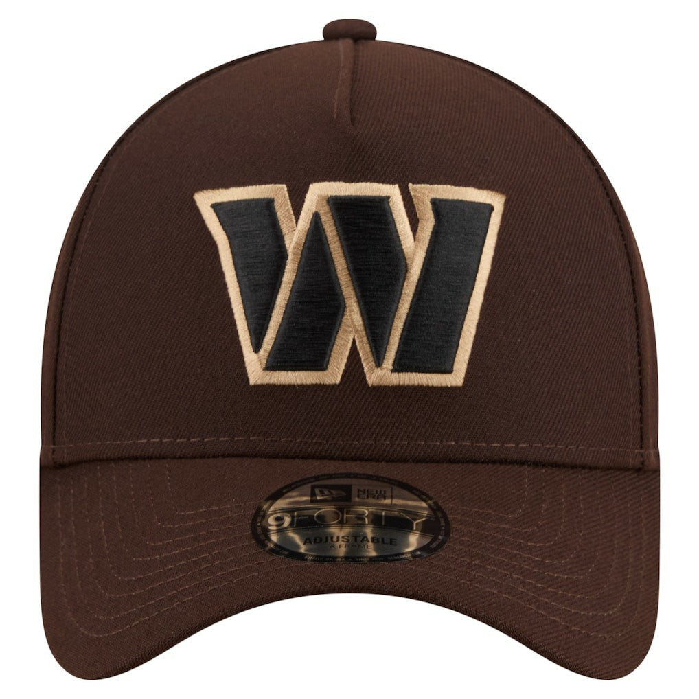 Burnt Wood A-Frame 9FORTY Adjustable Hat - Washington Commanders