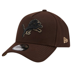 Burnt Wood A-Frame 9FORTY Adjustable Hat - Detroit Lions