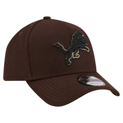 Burnt Wood A-Frame 9FORTY Adjustable Hat - Detroit Lions
