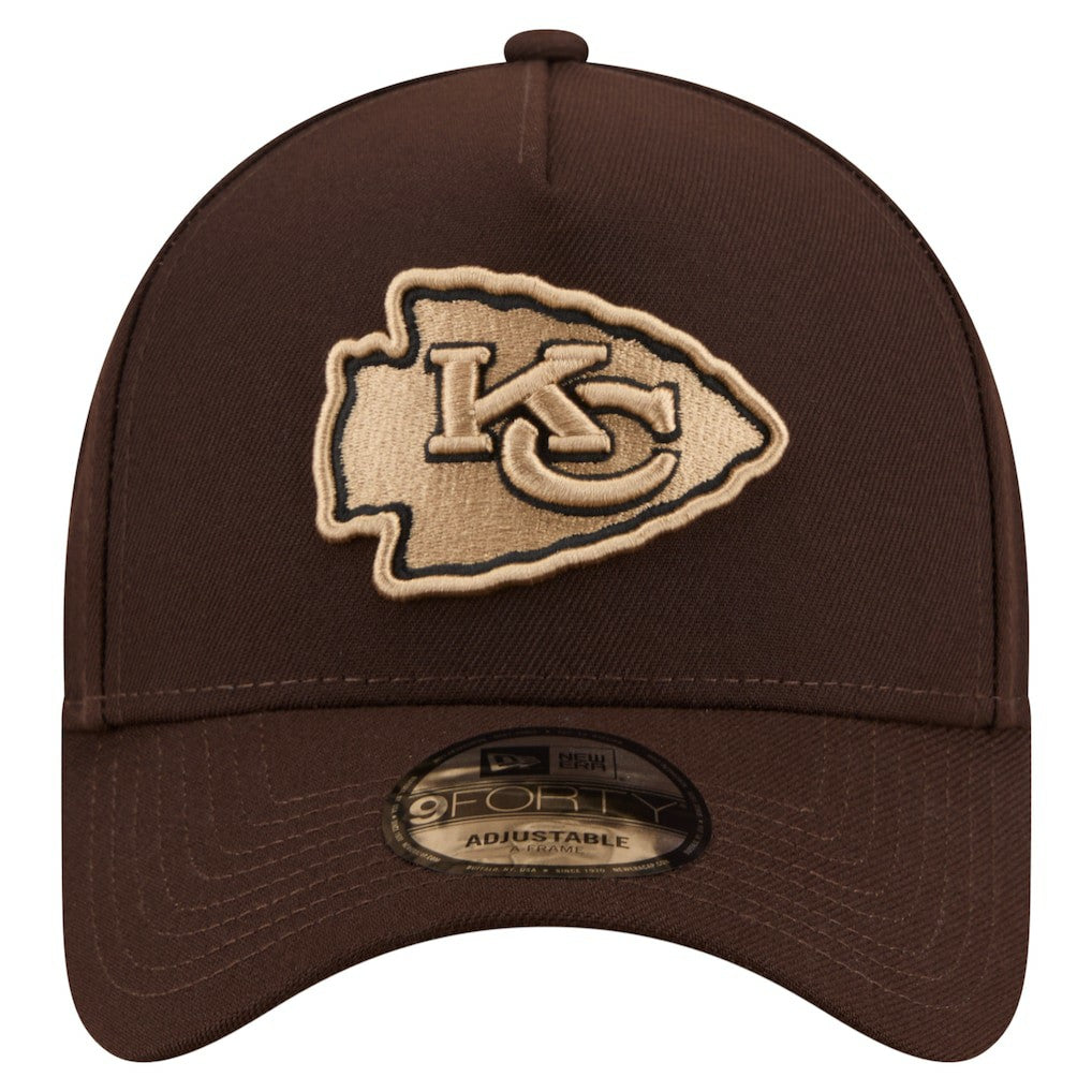 Burnt Wood A-Frame 9FORTY Adjustable Hat - Kansas City Chiefs