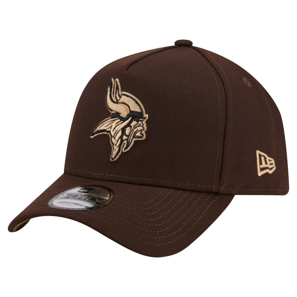 Burnt Wood A-Frame 9FORTY Adjustable Hat - Minnesota Vikings